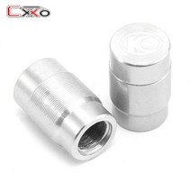 KYMCO-바이크 오토바이 휠 타이어 밸브 캡 밀폐 커버 AK550 XCITING 250 300 350 400 400S 500 다운타운 125 300i 액세서리, [05] silver