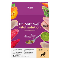 더독 강아지 노령견 닥터소프트 웰 바이탈솔루션 사료, 7개, 1.2kg