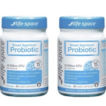 라이프스페이스 브로드 스펙트럼 프로바이오틱 320억 CFU 하드 캡슐, 60정, 2개
