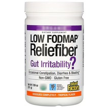 Natural Factors 내추럴 팩터스 로우 포드맵 섬유질 트로피칼 Low Fodmap Reliefiber 201g, 1개