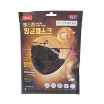 에스엠 향균구리마스크 블랙 목걸이포함 (COPPER), 1개