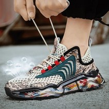 REZENZI YGG 남성 에어쿠션 운동화 워킹화 통기성 메쉬 펀칭 골프 슈즈 피트니스 슈즈 0001