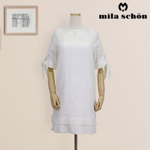 [밀라숀] 이태리 명품룩 마/린넨 원피스 화이트 55-66size