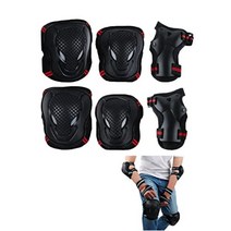 [Eesu cos] 스케이트 보드 프로텍터 스케보 프로텍터 3 점 세트 팔꿈치 맞대기 무릎 손바닥 팔꿈치 무릎 부상 방지 롤러 스케이트 자전거 연습
