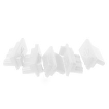 5PCS USB 충전 먼지 커버 캡 여성 잭 인터페이스 용 랩톱 컴퓨터, 하얀색
