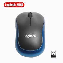 무선 버티컬 트랙볼게이블루투스 마우스Logitech-M330/M185 무선 무소음 마우스 2.4GHz USB 1000DPI 사무, 03 Blue M185, 한개옵션1