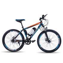 FRIKE MAX 26인치 전기 산악자전거 리튬전지 36V 250W PAS 스로틀 겸용 전기 자전거, 블루, 5A-20KM