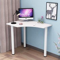 ㄱ채상 이케아 미케 l자형 책상 미니 사무실 컴퓨터 코너 직각, 단일 흰색