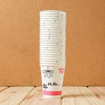 25p 롯데 이라이프 종이컵 255ml 일회용컵 일회용품 생활 잡화 용품 간편 사용, 상세페이지 참조