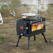 투명 화목난로 야외 전원주택 불멍 스토브 장작 난로 캠핑 차박 바베큐 숯불, 투명화목난로