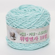위빙샵 위빙면사 80g 10+1 면사 면실 가방실 뜨개실, 27 페일터코이즈, 12합