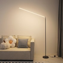 led 장스탠드 플로어 스탠드 무드등 대, 블랙, 20w