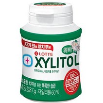 롯데 자일리톨 오리지날 용기 졸음번쩍껌 공부할때 씹는 검 87g, 1개