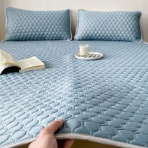 ANYOU 집에 핫여름 필수 쿨매트 시원한 여름 매트리스커버, 별과 달