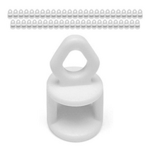 커튼레일용 롤러 50개, 화이트, 3세트