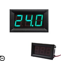 전압계 디지털 볼트메타 볼트게이지 잔압측정기기, 그린, 1개