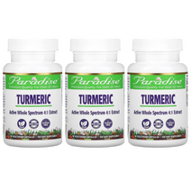 3병파라다이스 허브 Turmeric 투메릭 500mg 90정 베지캡슐, 1개, 1병