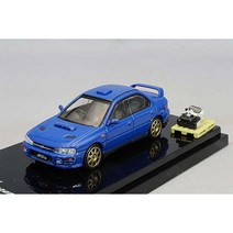 Hobby JAPAN 하비 재팬 HJ643013SBL 1/64 스바루 임프레자 WRX GC8 STi Version II 엔진 디스플레이 모델 포함 스포츠 블루 [다이캐스트 미니카], 단일