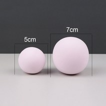 거품 큐브 세트 사진 촬영 3D 장식품 보석 포즈 배경 음식, 25 L-pink ball 2 pcs_01 Set
