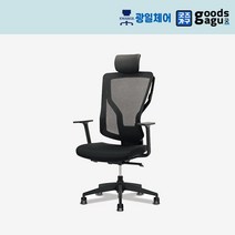 GG D4-200 사무용 사장님 임원용 기능성 메쉬 의자, 검정