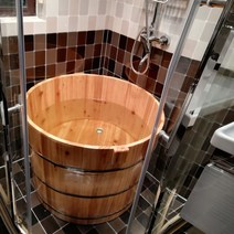 1인용 자쿠지 찜질 히노키탕 일본식 간이욕조 전신 성인 반신욕기, P