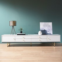 화이트 2100 거실장 75인치 85인치 이케아 티비장 티비 다이 선반