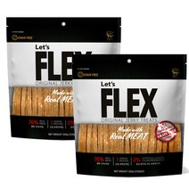 플렉스 그레인프리 져키 1Kg 닭고기 순살육포, 500g, 2개