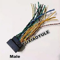 1/2/5 개/몫 42 핀 여성 또는 남성 Haman 안녕 fi 전력 증폭기 플매트 카펫 러그 P 커넥터 와이어 하네스 케이블 피그 BMW E90 E53, [04] 10pcs male