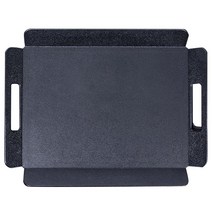 바이굿즈 PC 논슬립 손잡이 사각쟁반 미끄럼방지 카페 트레이 검정색