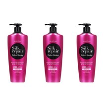 LG생활건강 엘라스틴 실크 리페어 퍼펙트 샤이닝 골드실크 샴푸 550ml x 3개