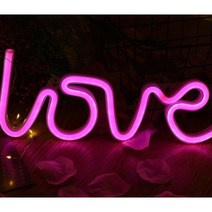 LED 형광등 네온사인, GA_04-03 love핑크