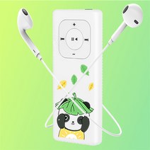 MP3 MP3 휴대용 학생 버전 작은 mp4 음악 플레이어 삽입 만화 삽입 특수 영어 인공물 외부 놀이, 4GB, f 헤드셋 패키지 충전 보물, X43 팬더