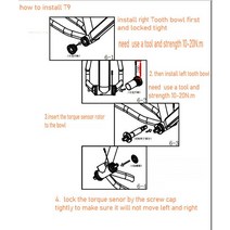 즈위프트센서 BB68-120MM MTB 자전거 전기 액세서리 산악 하단 브래킷 변환기, 06 T9 68