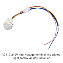 LED PIR No adjust 지연 인체 적외선 감지기 IR 모션 센서 빛 스위치 홈 AC110-240V DC 12V-24V, AC 110-240V Type D, AC 110-240V Type D
