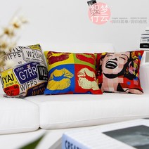 마를린먼로 햅번 쇼파쿠션 인테리어쿠션 독특한쿠션, E타입