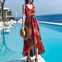 여름휴가 원피스 보헤미안 비치드레스 맥시드레스 D5opcu kirahosi D5opcu+덧신 증정