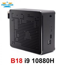 강력한 미니 PC 10 세대 인텔 i9 10880H 8 코어 16 스레드 게임용 컴퓨터 HDMI2.0 DP 4K 디스플레이 듀얼 밴드 AC WiFi, 16GB DDR4 Ram, 256GB SSD