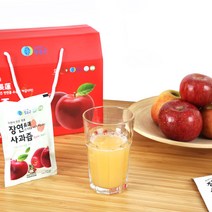 청송사과 그대로 담은 저온착즙 장연 생사과즙 120ml 50포 244907, 50개