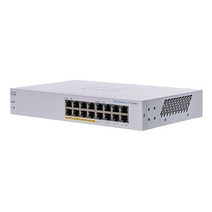 시스코 비즈니스 CBS110-16PP-D 언매니지드 스위치 | 16 포트 GE 부분 PoE 제한된 수명 보호 (CBS110-16PP-D) 282128