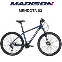 (완조립) 2023 매디슨바이크 멘도타03 데오레22단 27.5인치 알루미늄 MTB 자전거, 15인치 세이렌 블루