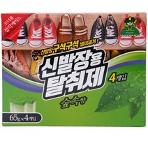 산도깨비 신발장용 탈취제(숲속향) 65g X 4개입, 260g, 4개