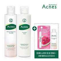 아크네스 [공식]아크네스 기초 2종 2.0+[증정]소프트립스(랜덤)+ 세범밸런싱스킨50ml