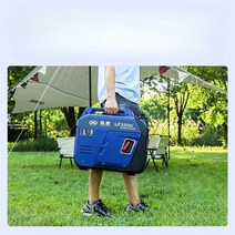 젠코 발전기 캠핑 저소음 220v 가솔린 카라반, (1400W)핸드 스타트 경량 12kg