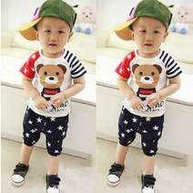 행복한초록 여름 베어스타 상하복