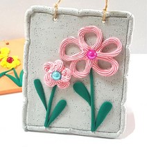 데코찰흙 봄꽃액자 만들기 5인 크림클레이 짜는점토 유치원 초등미술 집콕놀이 방과후 창체