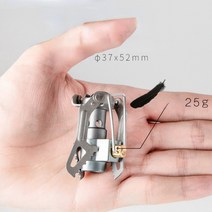 석유버너 강염 기화식 휘발유 황동 버너 야외 휴대용 솔로 티타늄 캠핑 가스 스토브 경량, 알루미늄 합금 스토브