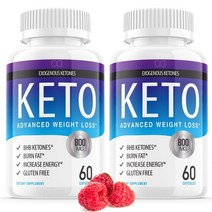 MAPEinc 케토 다이어트 Pills Advanced Weight Loss BHB Capsules 케토 체중감소 남녀 식욕 억제제 배 위장 지방버너 60정x2, 60정, 2개