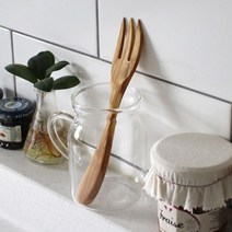 [알티피아] 나무 포크 요리 샐러드 캠핑 카빙포크 주방 조리도구, 상세 설명 참조