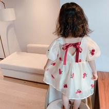 PigPug 22 여름 한국판 아동복 민소매 공주 드레스