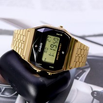 카시오 빈티지 디지털 공용 프리버클 159 다이아 골드